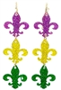 Acrylic  Fleur de Lis Drop