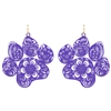Tiger Fillagree Paw Earrings
