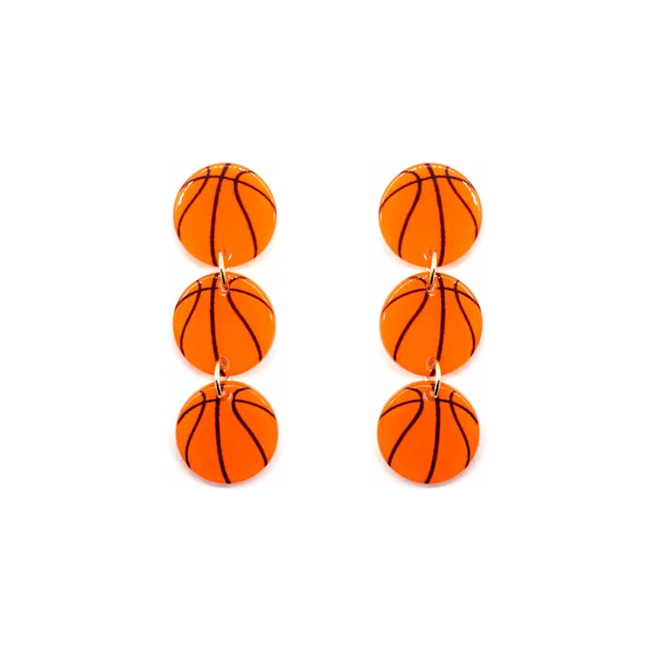 Basketball Drop Earrings