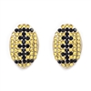 Pave Black & Gold Football