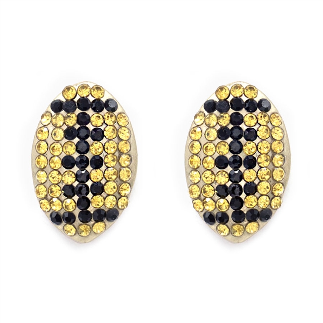 Pave Black & Gold Football