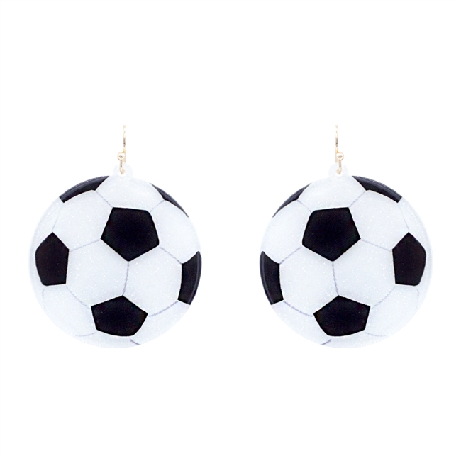 Soccer Dangle  Earrings
