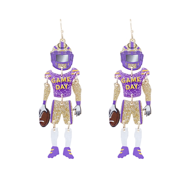 Football Player Earrings