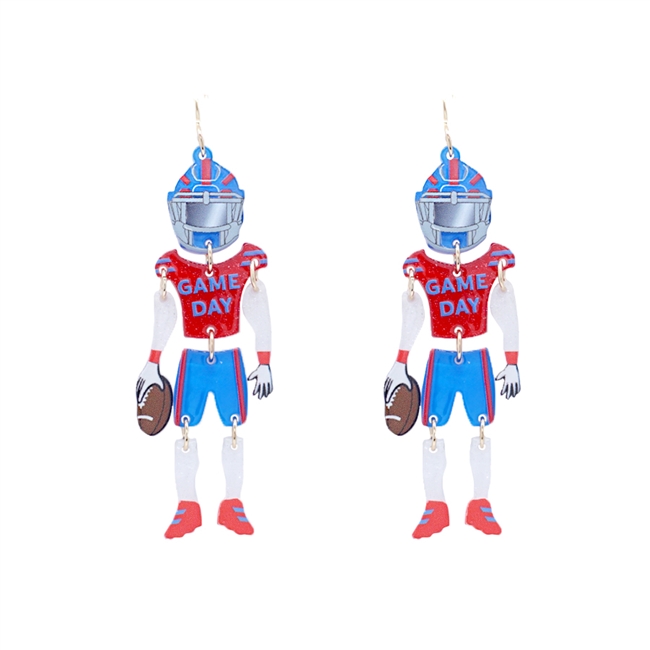 Football Player Earrings