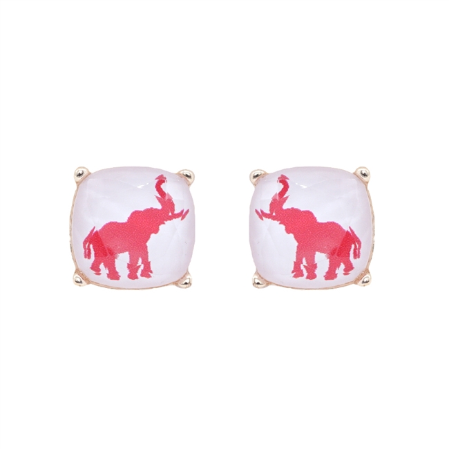 Alabama Glass FDL Stud Earrings