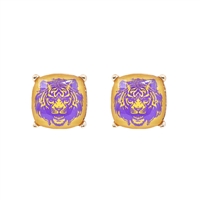 Tiger Glass FDL Stud Earrings