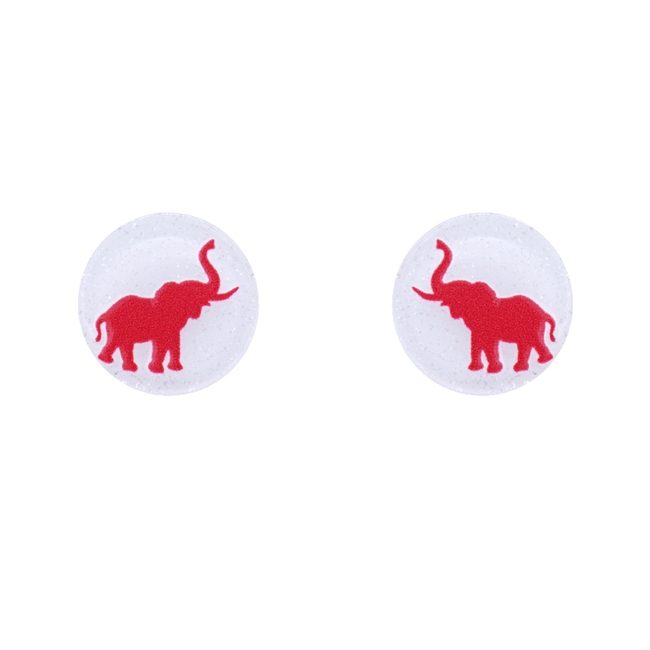 Alabama Glitter  Stud Earrings