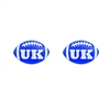 Kentucky Stud Football Earrings