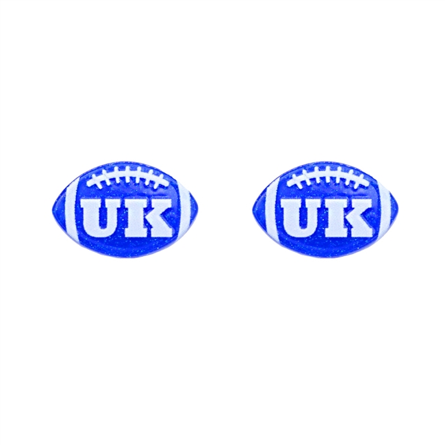 Kentucky Stud Football Earrings