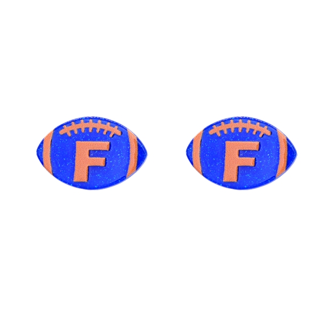 Florida Stud Football Earrings