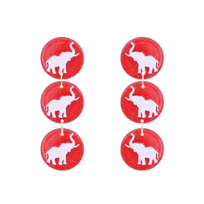 Alabama Triple Drop Earrings