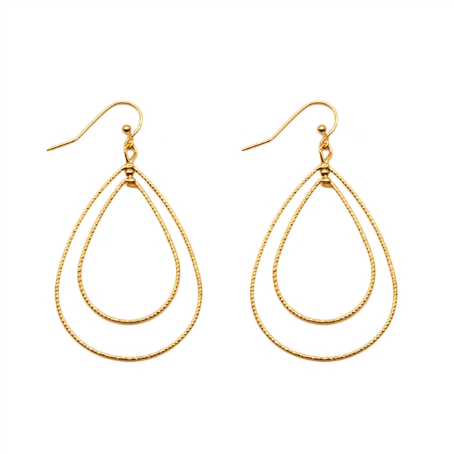 Double Teardrop Earrings