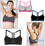 Wholesale Seamless keyhole racer back sports bra