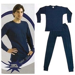 Wholesale 100% Cotton thermal set for men