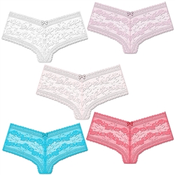 Wholesale In Bloom Lace Boyshorts with a bow
