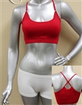 Wholesale Cross back Seamless bra with adjustable straps