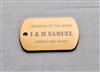 I & II Samuel Warrior of the Word Dog Tag