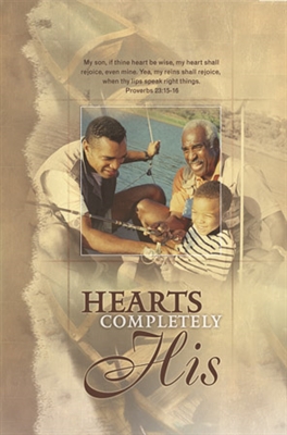 Pkg./100. Bulletin-Hearts Completely His. Save 50%