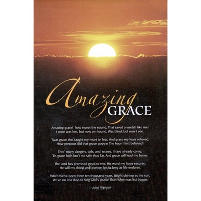 Amazing Grace Bulletins (pkg.100).  Save 50%.