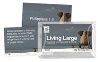 Living Large: Reaching Your Potential in Christ (Philippians)  Senior High Memory Verses Card Pack.