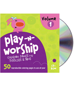 Play-n-Worship: For Toddlers & Twos Coloring Pages CD Volume 1.