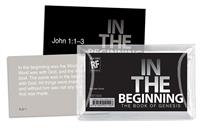 In the Beginning: The Book of Genesis Senior High Memory Verses Card Pack.