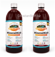 2 Bottles MineralRich by Maximum Living. Mineral Rich. 64 oz. total. FREE SHIPPING.