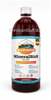 Maximum Living MineralRich Plus Aloe Liquid Mineral Supplement. 32 oz. Bottle. FREE SHIPPING.