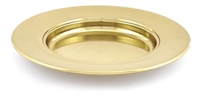 Artistic Non-Stacking Communion Bread Plate. Brasstone, Silvertone, or Polished Aluminum. RW505