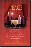 Pkg./100 Peace Advent Christmas Bulletins. Save 50%.