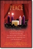 Pkg./100 Peace Advent Bulletins. Large (8 1/2"x14").  Save 50%.