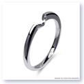 Mark Silverstein Imagines Polished 18K White Gold Notched Wedding Band