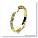 Mark Silverstein Imagines Hand Engraved 18K Yellow Gold Notched Half-Eternity Wedding Band