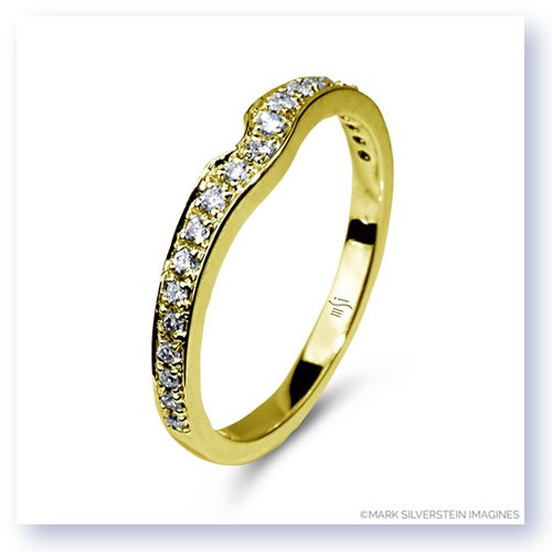 Mark Silverstein Imagines Notched 18K Yellow Gold Wedding Band