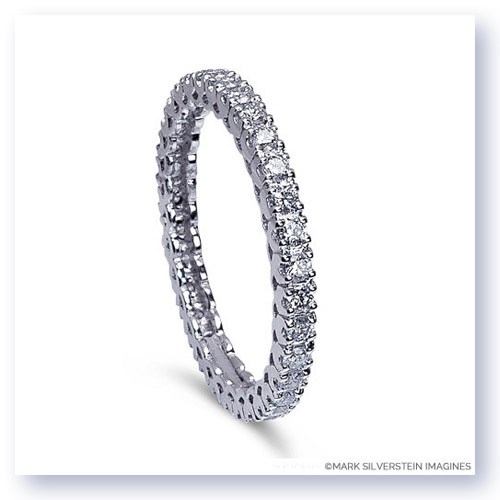 Mark Silverstein Imagines Stackable Polished 18K White Gold Diamond Eternity Ring