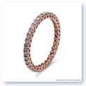 Mark Silverstein Imagines Stackable Polished Thin 18K Rose Gold Pink Diamond Eternity Ring