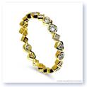 Mark Silverstein Imagines Marquise, Heart and Diamond Shaped Stackable Diamond Fashion Ring in 18K Yellow Gold 