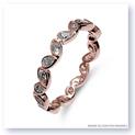 Mark Silverstein Imagines Round and Pear Shaped End on End Stackable 18K Rose Gold Diamond Fashion Ring