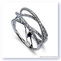 Mark Silverstein Imagines 18K White Gold Diamond Strand Crossover Band