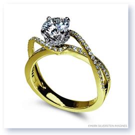 Mark Silverstein Imagines 18K Yellow Gold Diamond Swirl Strand Engagement Ring