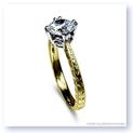 Mark Silverstein Imagines 18K Yellow Gold Engraved Modern Diamond Engagement Ring