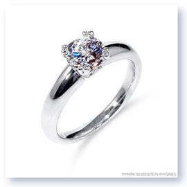 Mark Silverstein Imagines 18K White Gold Diamond Accent Tapered Engagement Ring