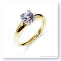 Mark Silverstein Imagines 18K Yellow Gold Diamond Accent Tapered Engagement Ring