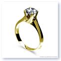 Mark Silverstein Imagines Polished 18K Yellow Gold Tulip Twist Engagement Ring