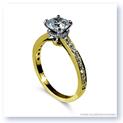 Mark Silverstein Imagines Polished 18K Yellow Gold Modern Solitaire Engagement Ring