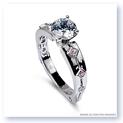 Mark Silverstein Imagines 18K White Gold Pink Diamond Euro Style Engagement Ring