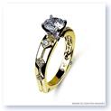 Mark Silverstein Imagines 18K Yellow Gold Euro Style Diamond Engagement Ring