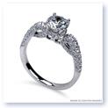 Mark Silverstein Imagines 18K White Gold Scrolling Diamond Enagagement Ring