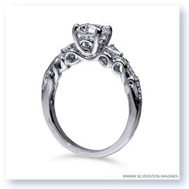 Mark Silverstein Imagines 18K White Gold Rolling Wave Diamond Engagement Ring
