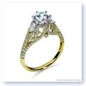 Mark Silverstein Imagines 18K Yellow Gold Lattice Diamond Enagagement Ring